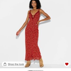 Wild Fable Red Floral Dress